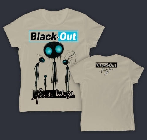 Black-Out: Fekete-Kék 30 Bézs Női póló